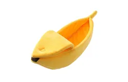 Cute Banana Shape Cat Nest Pet Bed Puppy Kitten Warm House Bed Soft Warm Cat Bed for Winter Lovely Pet Supplies
