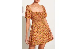 Faithfull The Brand Il Carro Mini Dress In La Gomera Floral Print