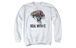 DC Comics Deal With It Adult Crewneck Sweatshirt
