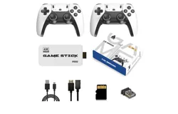 M15 Retro Game&comma; Revisit Classic Games with Built-in 9 Emulators&comma; 20&comma;000&plus; Games&comma; 4K HDMI Output&comma; and 2&period;4GHz Wireless Controller for TV Plug and Play