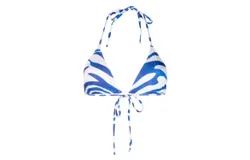 Roseanna Elvis Bikini Top In Blue Mer