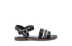 Xti Women&apos;s Casual Flat Strappy Sandals In Black