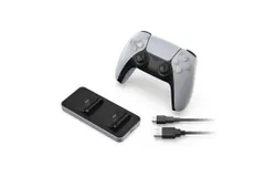 PS5 wireless bluetooth joystick charger&comma; fast charging game dual joystick contacts dual seat charging base