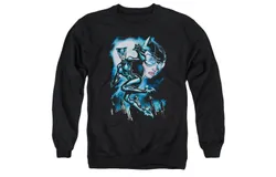 Batman Moonlight Cat Adult Crewneck Sweatshirt