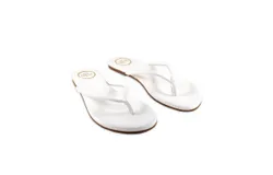 Solei Sea Women&apos;s Vivie Stitch Strap Sandal In White