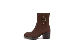 Yellowbox Tangie Heeled Boot In Brown