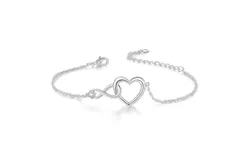 "Unlimited Love" Crystal Heart Bracelet