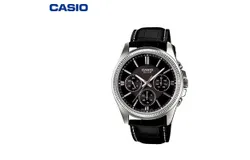 Casio Casio Watch Men&apos;s Business Mechanical Quartz Watch&comma; Black MTP-1375L-1AVDF