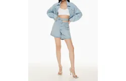 Agolde Broken Waistband Short In Attempt