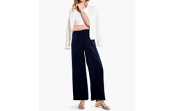 Nic &plus; Zoe Soft Drape Wide-Leg Pant In Dark Indigo