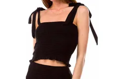 Vava Tie One On Tube Top In Black