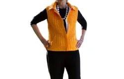 Berek Game Day Reversible Vest In Orange & White