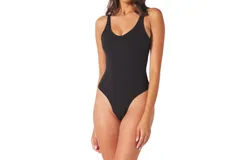 Glyder Womens Sculpt Body Suit In Black