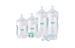NUK Simply Natural Baby Bottles with SafeTemp Gift Set - Neutral
