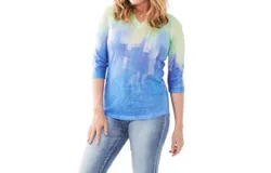 Fdj Mojito Gradient Shirt In Multi