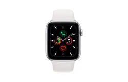 Apple Watch Series 5 &lpar;GPS&comma; 44MM&rpar; Silver Aluminum Case with White Sport Band &lpar;Renewed&rpar;