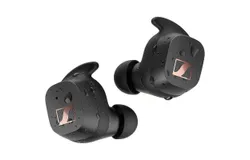 Sennheiser Consumer Audio Sport True Wireless Earbuds - Bluetooth in-Ear Headphones&comma; Music and Calls with Adaptable Acoustics&comma; Noise Isolation&comma; Touch Controls&comma; IP54 27-Hour Battery&comma; Black