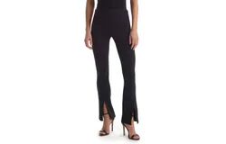 Commando Neoprene Split Front Pants In Black