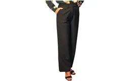 Wild Pony Crepe Trousers In Black