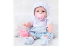 Lifelike Reborn Baby Dolls&comma;12-Inch Realistic Newborn Girl Baby Doll with Doll Clothes & Accessories Best Birthday Set for Girls Age 3&plus;
