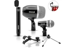 5 Core Conga Mic Cardioid Dynamic XLR Microphone For Kick Drum Snare Tom Instruments W Pencil Condenser Microphono