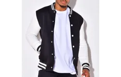 Men&apos;s Fashion Varsity Jacket Causal Slim Fit Cotton Letterman Baseball Bomber Jackets