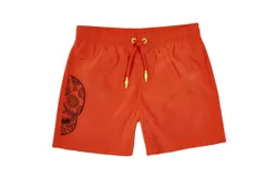 Bain De Mer Men&apos;s Big Skull Swimwear In Orange
