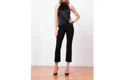 Avenue Montaigne Leo Boucle Pant In Black