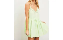 Mustard Seed Tessa Dress In Key Lime