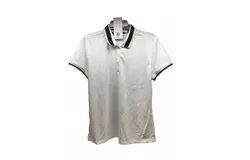 Lady Hagen Women&apos;s Pique Rib Trim Short Sleeve Polo In White&sol;black