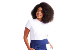 Magic Mesh Shortsleeve Golf Top - White