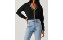 Astr Torrance Cardi In Black