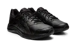 Asics Men&apos;s Gel-Contend 5 Synthetic Leather In Black&sol;graphite Grey