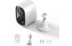 Security Cameras Wireless Outdoor&comma; 2K Battery Powered WiFi Cameras for Home Security with AI Motion Detection&comma; Color Night Vision&comma; Spotlight&comma; Siren&comma; Waterproof&comma; SD&sol;Cloud Storage