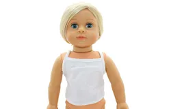 American Fashion Worlds 18" Doll Clothing White Tank Top