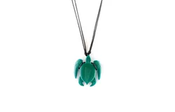 Color-Changing Necklace - Turtle - White to Green by DeSol for Women - 1 Pc Necklace