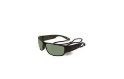 Vuarnet Unisex 1621 Sunglasses In Matte Black&comma;dark Green