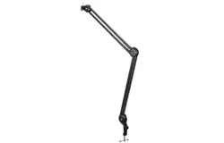 Boya BY-BA20 Aluminum Alloy Desk Holder Microphone Stand Bracket with Desk Mount & 5&sol;8” to 3&sol;8” Screw Heavy-Duty Microphone Arm Stand Adjustable & Foldable for Streaming&comma; Podcast&comma; Video Gaming&comma; Recording