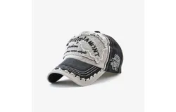 Cotton Men Sun Visor Cap Baseball Adjustable Sport Summer Cap&comma; Black&comma; L