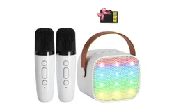 Mini Karaoke Machine for Kids Adults-&lpar;White &rpar;