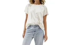 Lna Rocker Tee In Off White