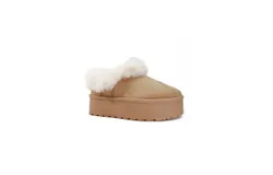 Shewin Women&apos;s Suede Platform Boot In Tan