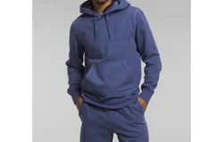 The North Face Garment Dye Hoodie In Cave Blue
