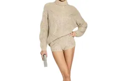 Retrofete Lola Short In Latte&sol;silver