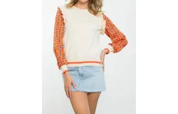 Thml How Are You Top In Cream&sol;orange