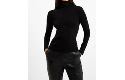 French Connection Roy Viscose Top In Black
