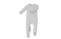Gunamuna Baby Convertible Footie In Heather Gray