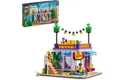 LEGO Friends Heartlake City Community Kitchen 41747 Pretend Building Toy Set&comma; Creative Fun for Boys and Girls Ages 8&plus;&comma; with 3 Mini-Dolls&comma; 1 Micro-Doll&comma; a Pet Cat and Lots of Kitchen Accessories