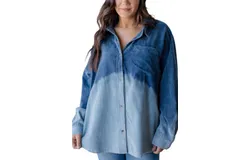 Oddi Washed Corduroy Shirt In Navy