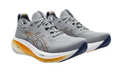 Asics Men&apos;s Gel-Nimbus 26 Running Shoes In Sheet Rock&sol;thunder Blue